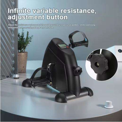 Mini Pedal Exercise Bike for Arm Leg Training with LCD Display