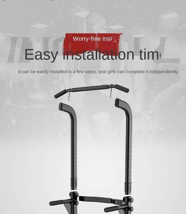 Fitness Pull Up Bar Dip Station Workout Stand