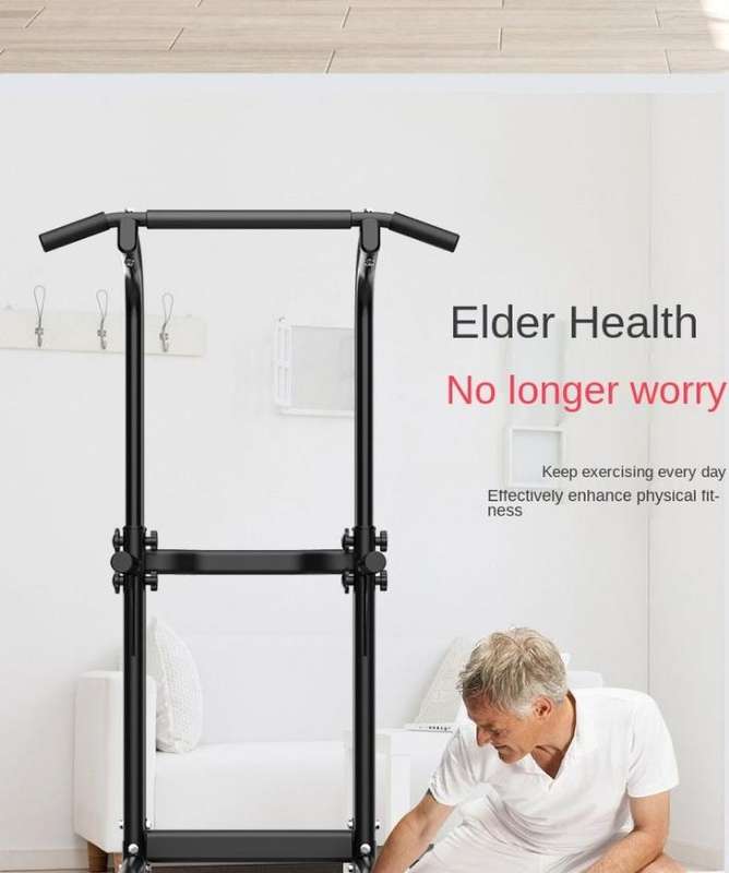 Fitness Pull Up Bar Dip Station Workout Stand
