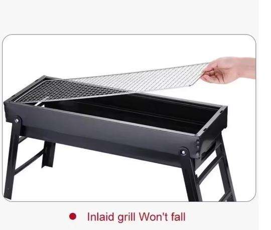 Foldable Portable Barbecue Grill, Outdoor Camping Picnic, Burner Foldable Charcoal Camping Barbecue