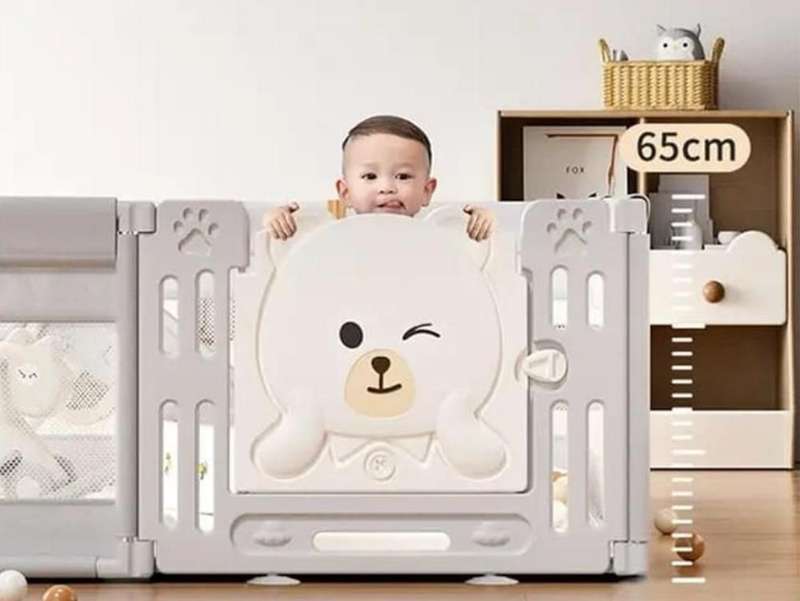 2-in-1 Baby Fabric Indoor Children's Playpen Fence