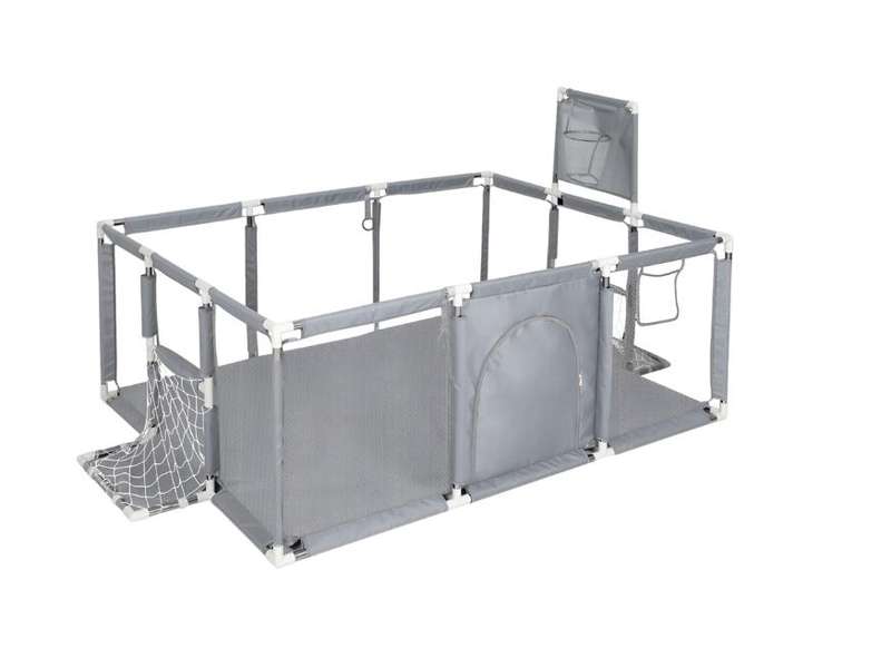 Indoor Outdoor Foldable Steel Children Playpen With Safety Net
