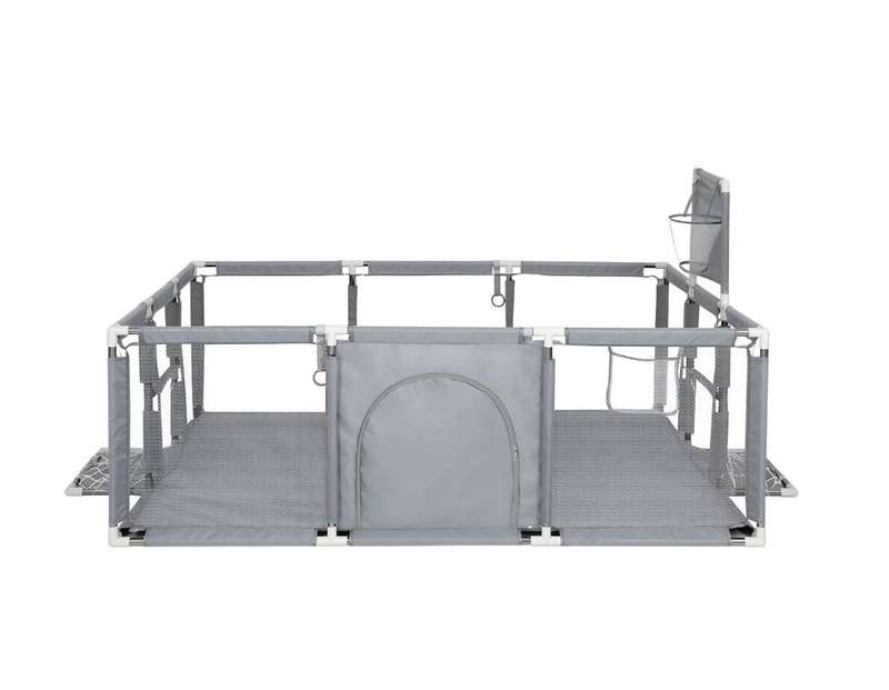 Indoor Outdoor Foldable Steel Children Playpen With Safety Net