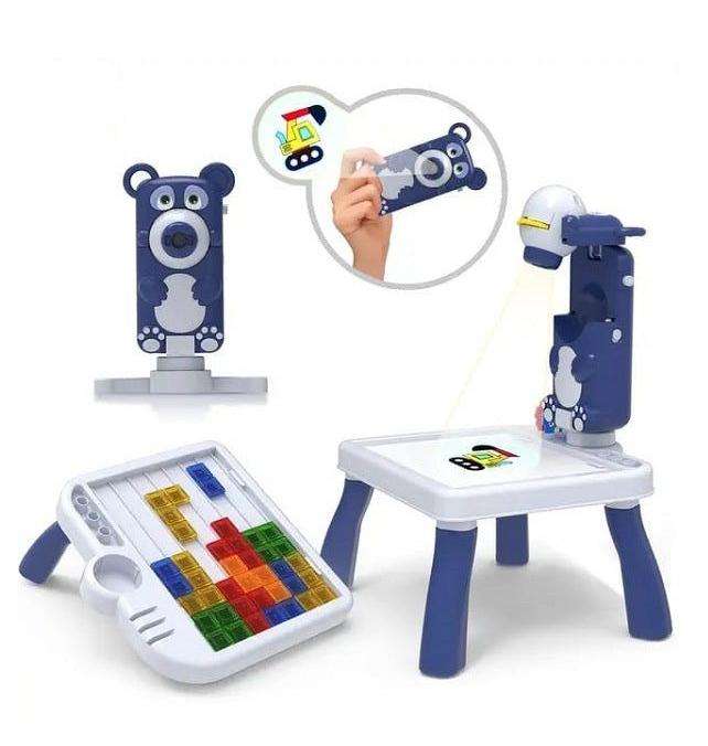 4 In 1 Mini Projector Table Led Drawing Painting Educational Teddy Bear