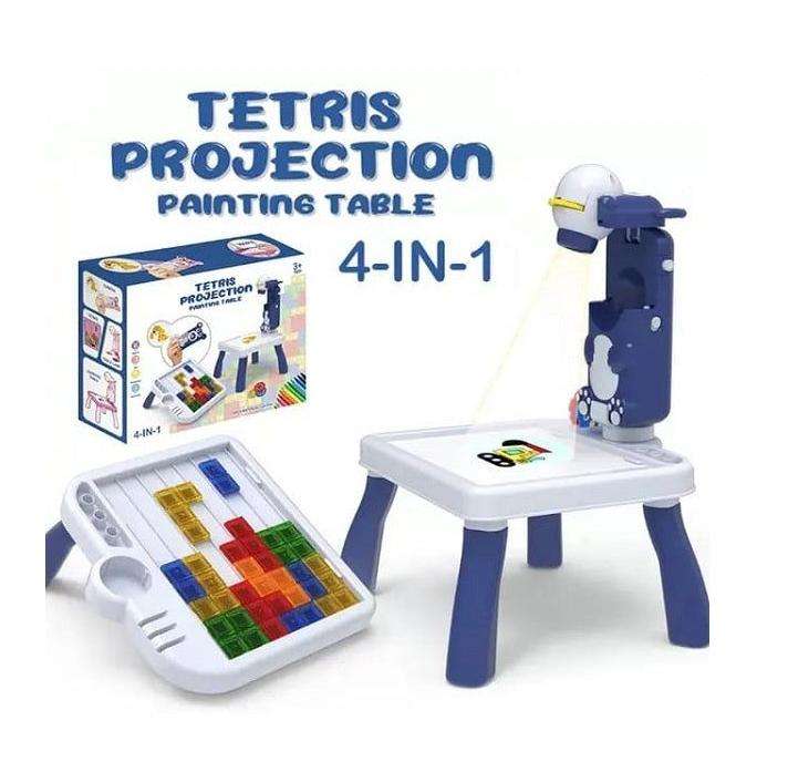 4 In 1 Mini Projector Table Led Drawing Painting Educational Teddy Bear