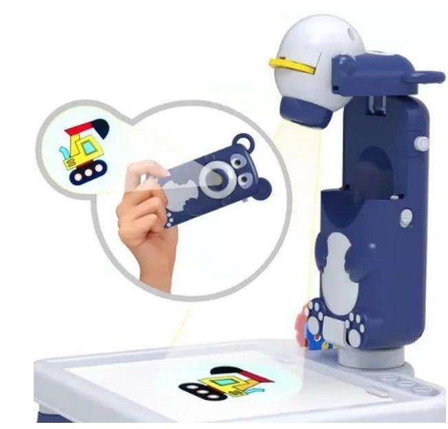 4 In 1 Mini Projector Table Led Drawing Painting Educational Teddy Bear