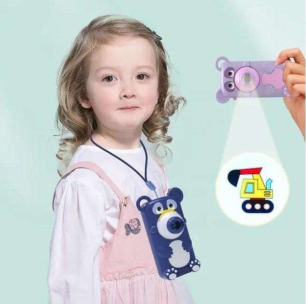4 In 1 Mini Projector Table Led Drawing Painting Educational Teddy Bear