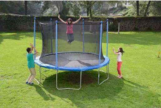 Outdoor Enclosed Net Trampoline - 2700 cm