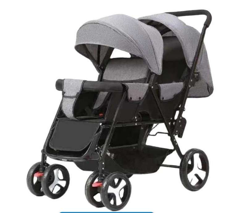 Double Baby Stroller Trolley Car Portable Fold Baby Stroller For Twins