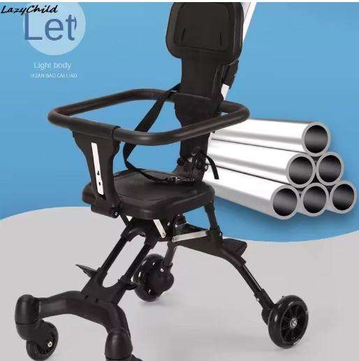 One Click Folding Bidirectional Installation Free Baby Stroller