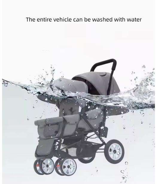 Double Baby Stroller Trolley Car Portable Fold Baby Stroller For Twins
