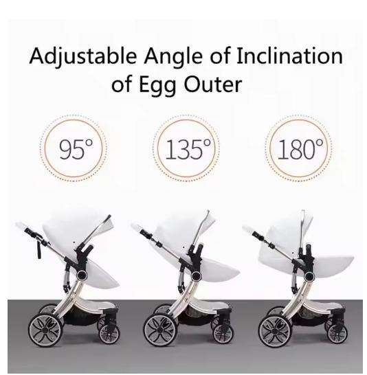 Mila Baby Stroller Can Sit and Lie Down 2 in 1 Luxury Stroller