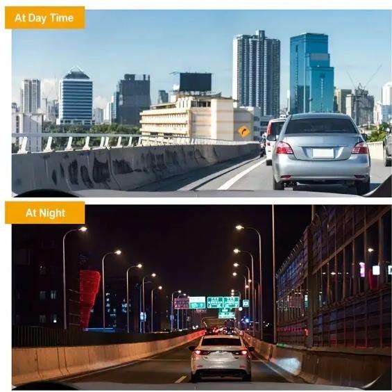 Integrated Dashcam with Front And Interior Cameras Featuring HD 1080P Loop