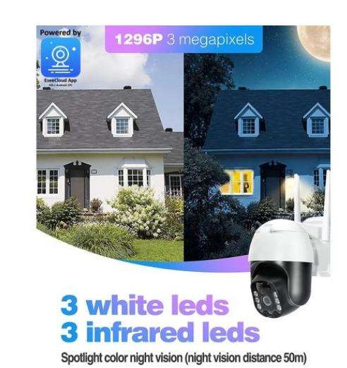 Solar Powered Smart Wi-Fi Security Camera |ICSolWiFi | EseeCloud