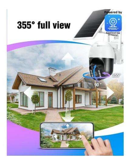Solar Powered Smart Wi-Fi Security Camera |ICSolWiFi | EseeCloud