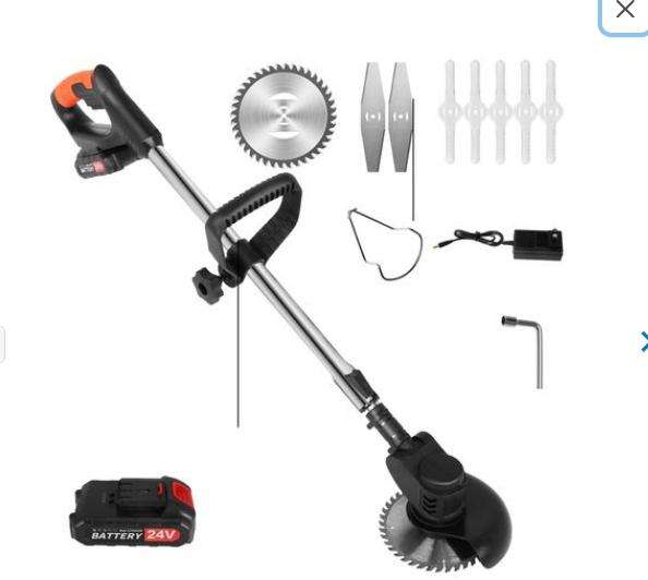 Electric Cordless String Trimmer Weed Eater Garden Grass Cutting Machine