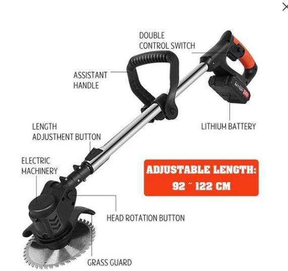 Electric Cordless String Trimmer Weed Eater Garden Grass Cutting Machine