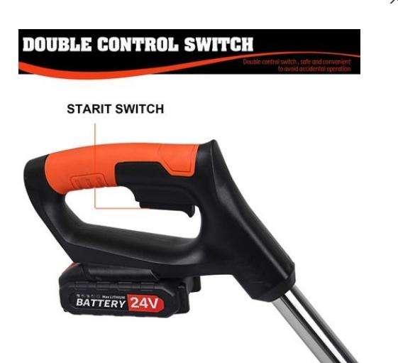 Electric Cordless String Trimmer Weed Eater Garden Grass Cutting Machine