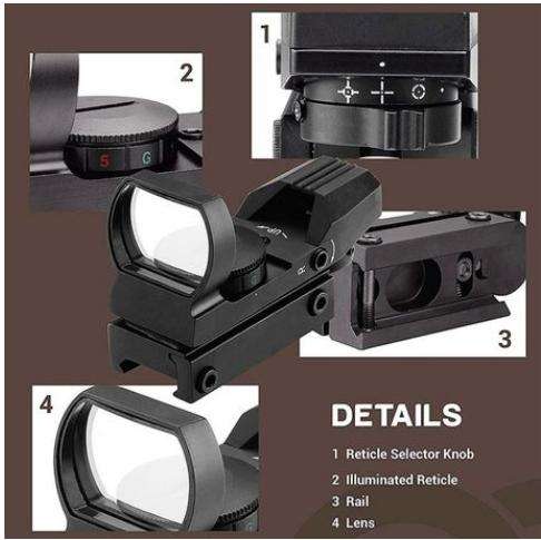 Holographic Tactical Sight Red Dot Sight Scope