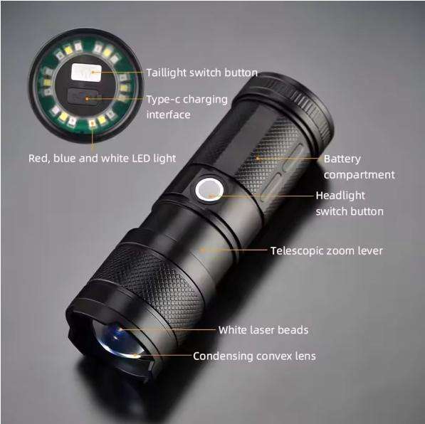 LED Strong Laser Flashlight- DS061