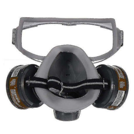 Gas Mask With Safety Goggles, Dust Respirator With Activated Carbon Filter