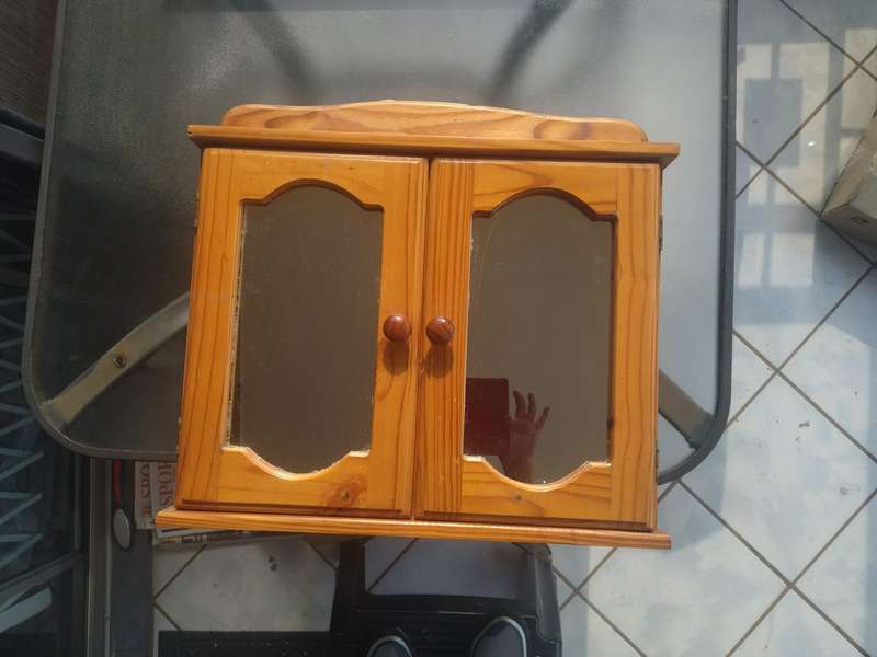Wood Bathroom Double Medicine Cabinet
