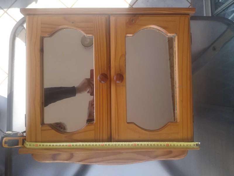 Wood Bathroom Double Medicine Cabinet