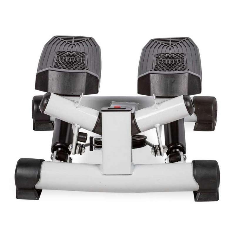 Zoolpro Pedal Electric Resistance Stepper Exercise Trainer - Black & White