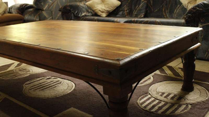 Coricraft Raju solid wood coffee table.