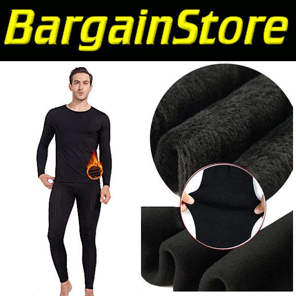 Warm, Winter Mens Thermal Long John Underwear Set