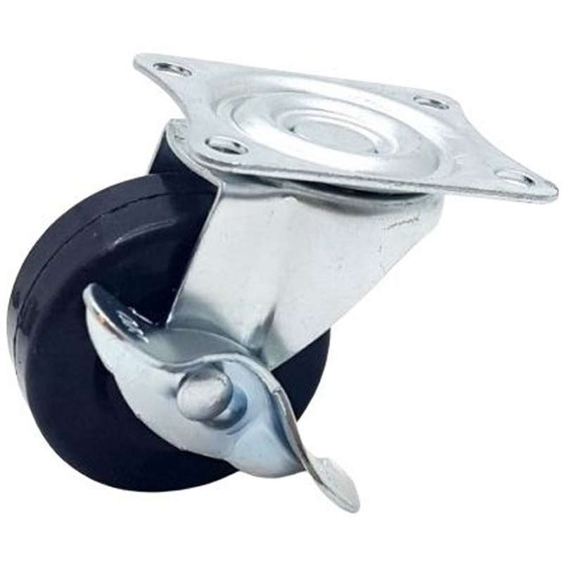 4 Piece 1.5" Castor Wheel Set with Brakes