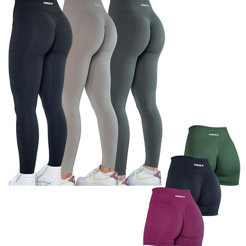 Aurola Leggings and Gym Shorts Combo