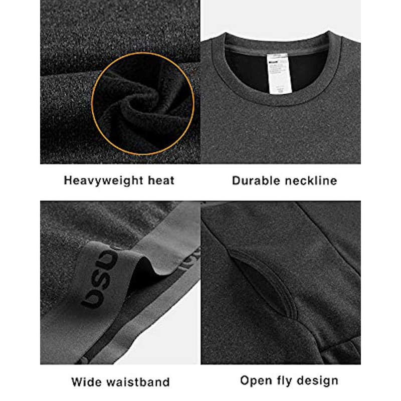 Warm, Winter Mens Thermal Long John Underwear Set