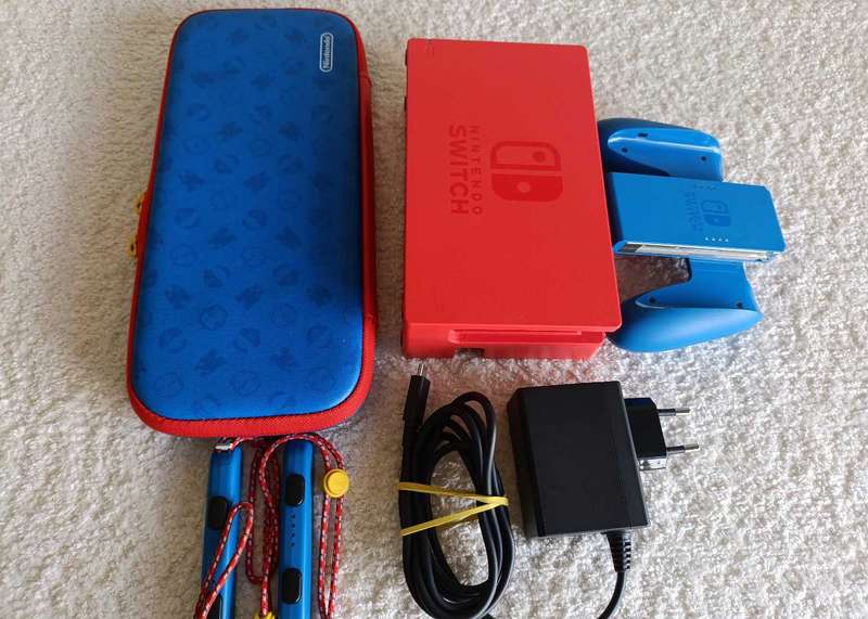 Nintendo Switch Mario Red & Blue Edition +Box