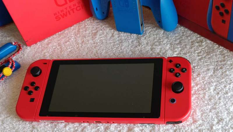 Nintendo Switch Mario Red & Blue Edition +Box