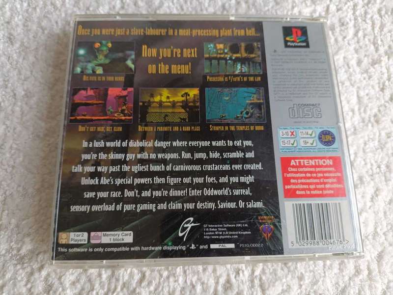 Oddworld Playstation 1 PAL