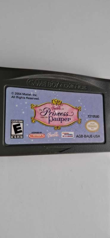 Barbie the Princess and The Pauper Gameboy Gba