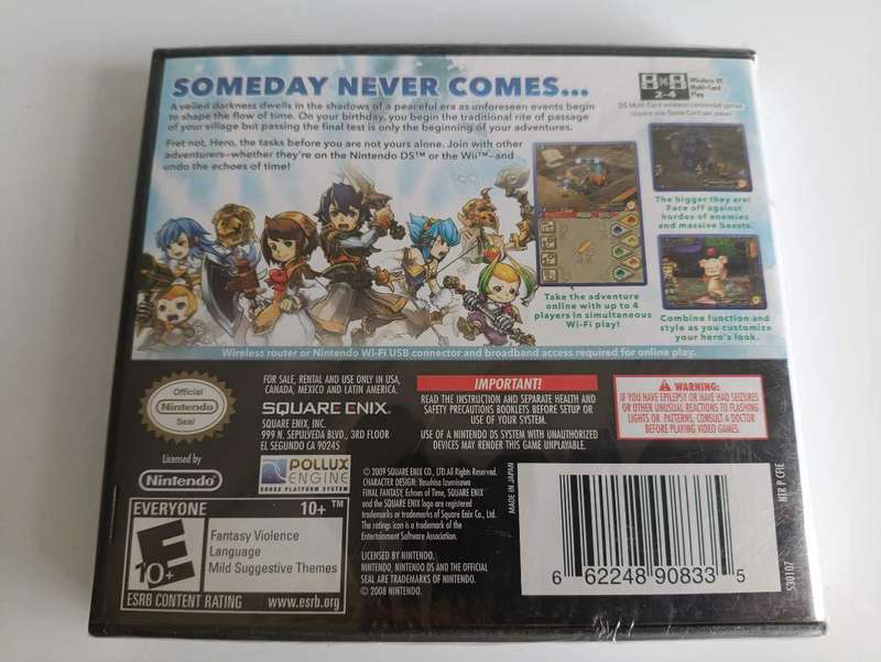 Final Fantasy Crystal Chronicles Echoes of Time Nintendo Ds