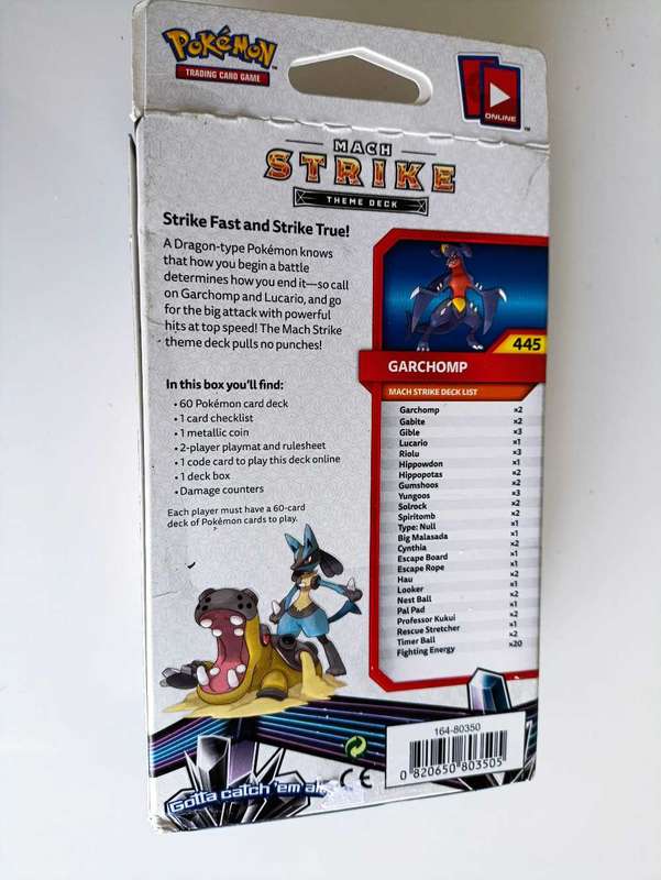 Pokémon Sun&Moon Ultra Prism Mach Strike Pack Theme Deck