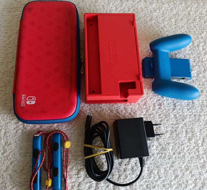 Nintendo Switch Mario Red & Blue Edition +Box