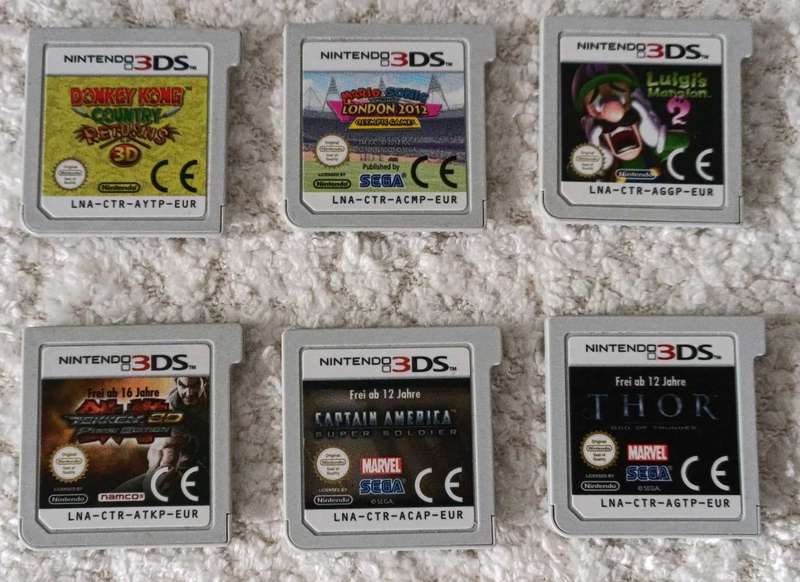 Nintendo 3ds Cartridge Game Bundle