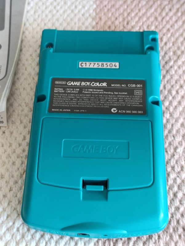 Nintendo Gameboy Color Console With Box