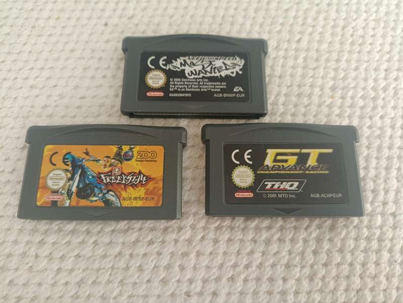 Nintendo Gameboy Gba Racing Cartridge Bundle