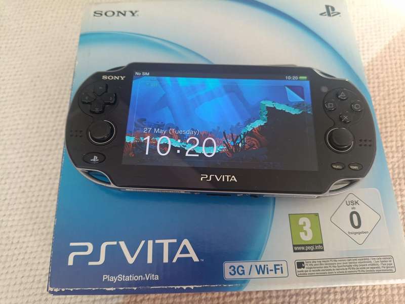 PD Vita Console With Box +Original Charger +4Gb Memory Card