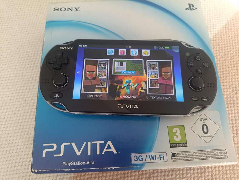 PD Vita Console With Box +Original Charger +4Gb Memory Card