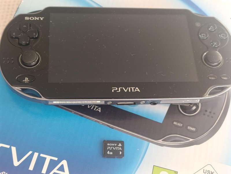 PD Vita Console With Box +Original Charger +4Gb Memory Card