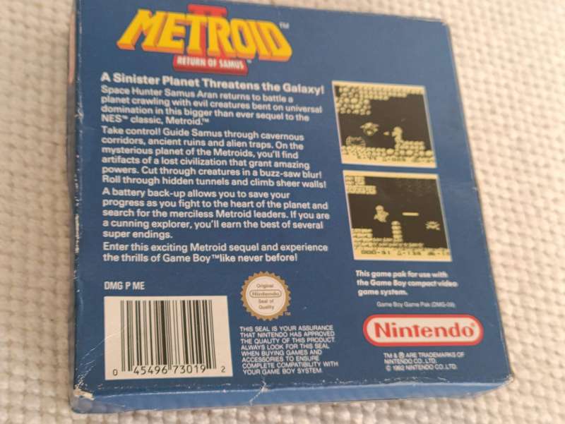 Metroid II Return Of Samus Nintendo Game Boy