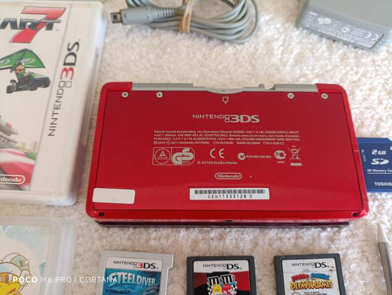 Nintendo 3DS Euro Region Console +Games Bundle