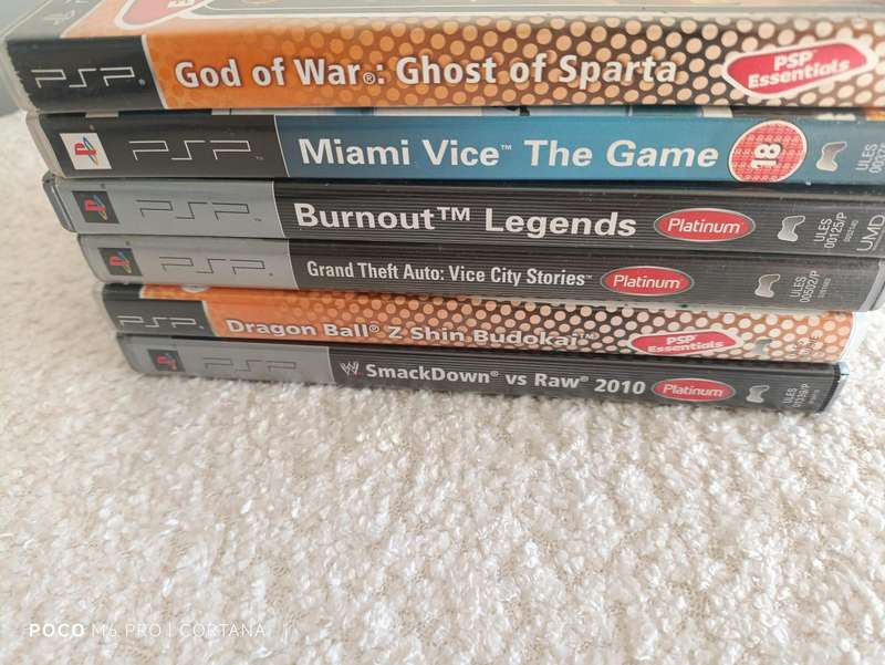 Sony Psp Console E-1004 +Games Bundle
