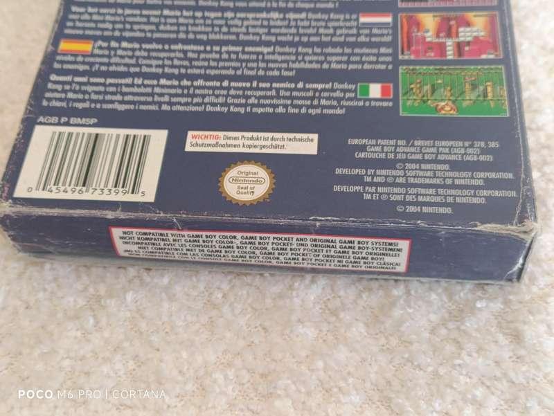 Mario VS Donkey Kong GameBoy GBA